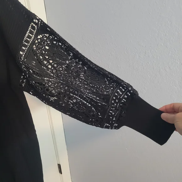 NorthStyle Elegant Black Cardigan, 14/16 FREE SHIPPING! - Picture 3 of 7